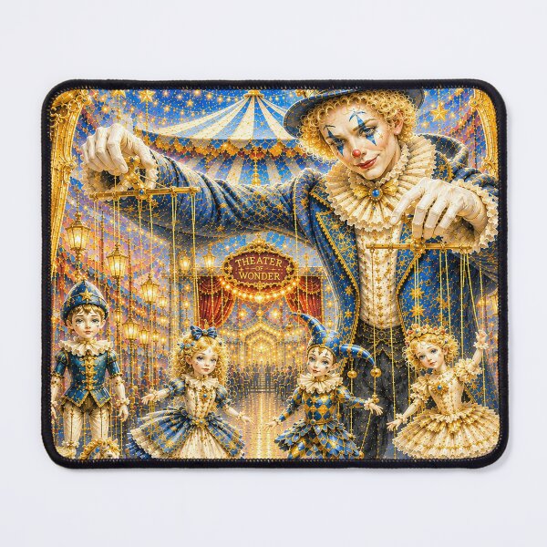 Item preview, Moonlit Puppet Carnival – Theater of Wonder Fantasy Art designed and sold by sunbowjp stadio.