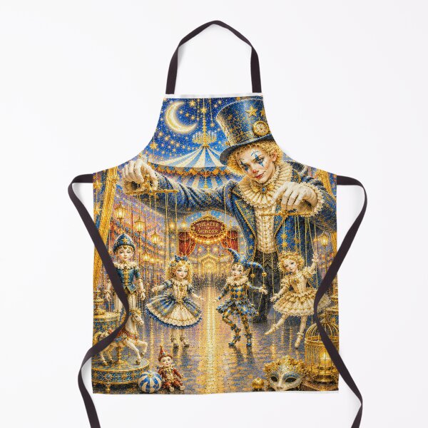 Item preview, Moonlit Puppet Carnival – Theater of Wonder Fantasy Art designed and sold by sunbowjp stadio.