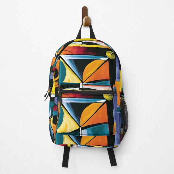 Item preview, Cocktail Geometry After Dark - Vibrant Abstraction Crafted from Bold Lines Color and Modern Elegance designed and sold by OlfactoART Studio.