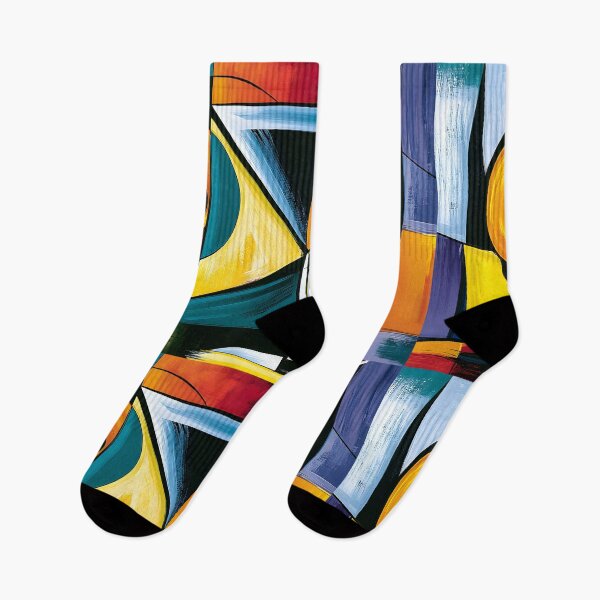 Item preview, Cocktail Geometry After Dark - Vibrant Abstraction Crafted from Bold Lines Color and Modern Elegance designed and sold by OlfactoART Studio.