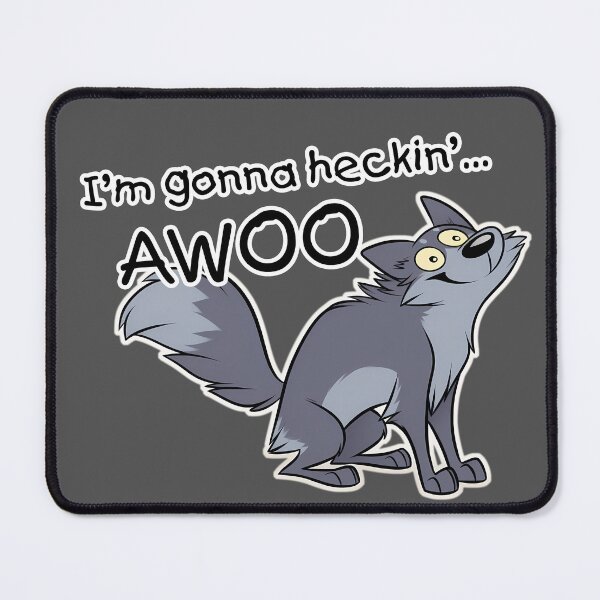 Item preview, I'm Gonna Heckin' Awoo - Silly Wolf Cute Funny Design designed and sold by Hungry-Fox.