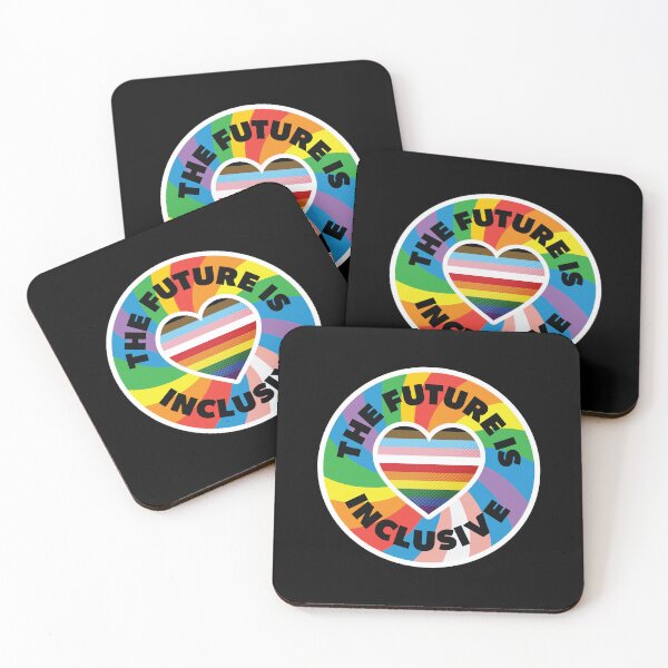 Item preview, The Future Is Inclusive Pride Month rainbow LGBTQIA colorful rainbow circle text design designed and sold by Jdawnink.