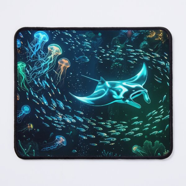 Item preview, Deep Ocean Depths Indigo Abstract Marine Art designed and sold by The Artfiller.