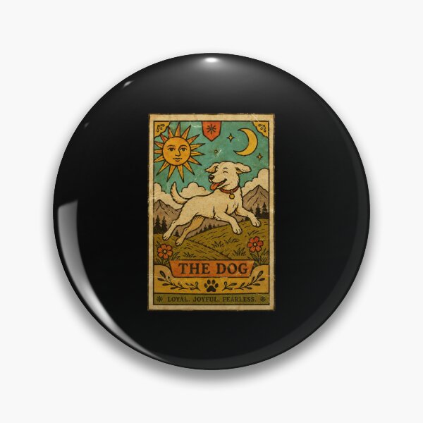 Item preview, Vintage Dog Tarot Style With Loyal Joyful Spirit designed and sold by ferminhays.