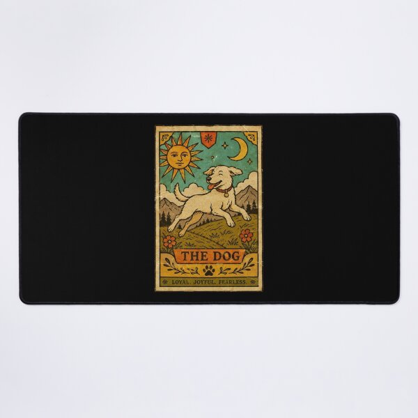 Item preview, Vintage Dog Tarot Style With Loyal Joyful Spirit designed and sold by ferminhays.