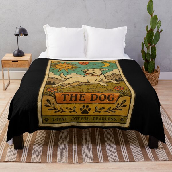 Item preview, Vintage Dog Tarot Style With Loyal Joyful Spirit designed and sold by ferminhays.