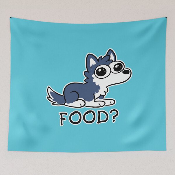 Item preview, Food? Hungry Husky Cute Design designed and sold by Hungry-Fox.