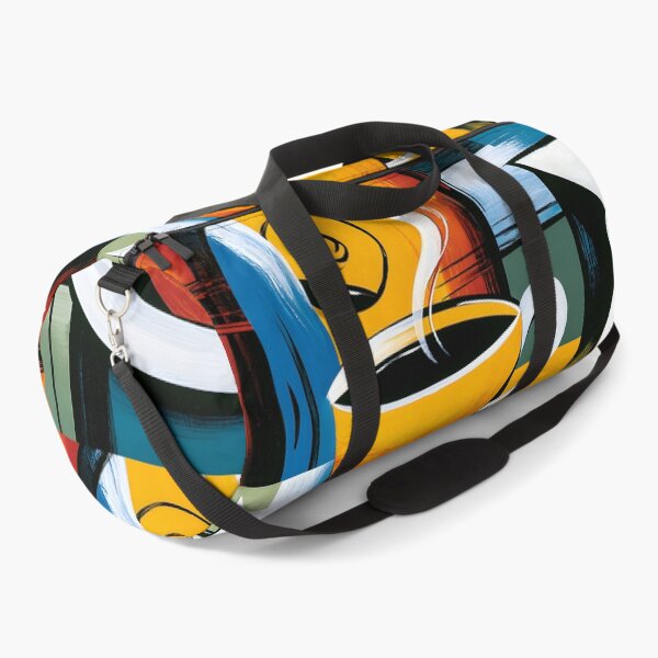 Item preview, Coffee in Living Geometry - Steaming Cup Rendered Through Bold Color and Modern Abstract Design designed and sold by OlfactoART Studio.