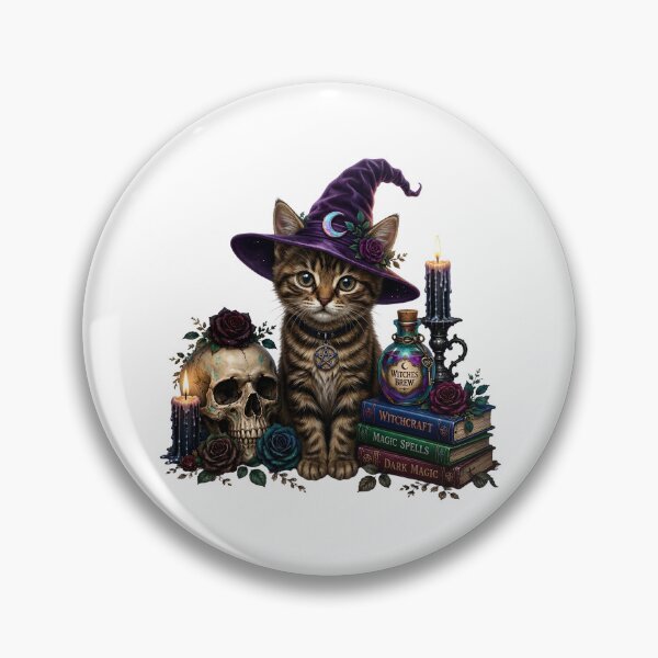 Item preview, Witch's Brew Kitty  | Cute Spooky Cat. designed and sold by HorrorInkStudio.