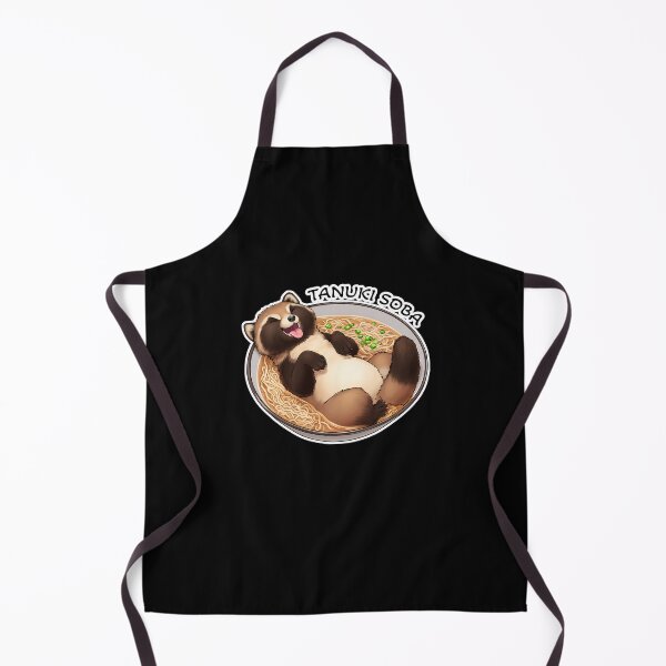Item preview, Tanuki Soba - Cute raccoon-dog laying in noodles - Funny designed and sold by Hungry-Fox.