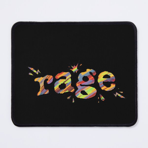 Item preview, Rage Abstract Colorful Expression Typography designed and sold by Prof4Artist.