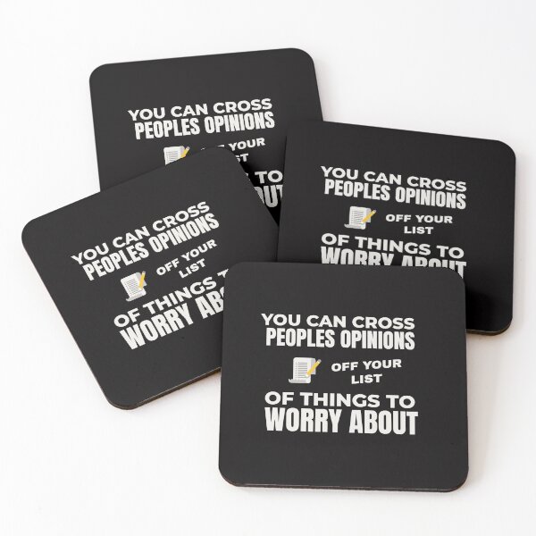 Item preview, YOU CAN CROSS PEOPLE’S OPINIONS OFF YOUR LIST OF THINGS TO WORRY ABOUT | EVERYDAY SARCASM SERIES  — IRRELEVANT NOISE EDITION  designed and sold by WitLounge.