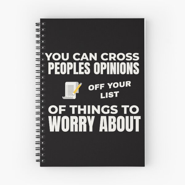 Item preview, YOU CAN CROSS PEOPLE’S OPINIONS OFF YOUR LIST OF THINGS TO WORRY ABOUT | EVERYDAY SARCASM SERIES  — IRRELEVANT NOISE EDITION  designed and sold by WitLounge.