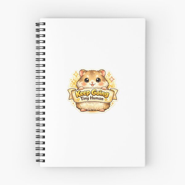 Item preview, Tiny Hamster Sticker Kawaii Motivation Aesthetic for Encouragement & Positive Vibes designed and sold by CutePrintCorner.