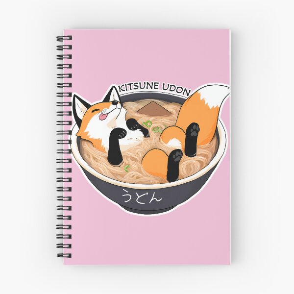 Item preview, Kitsune Udon - Cute fox laying in udon noodles - funny designed and sold by Hungry-Fox.