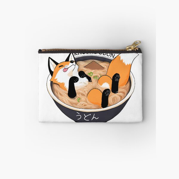 Item preview, Kitsune Udon - Cute fox laying in udon noodles - funny designed and sold by Hungry-Fox.