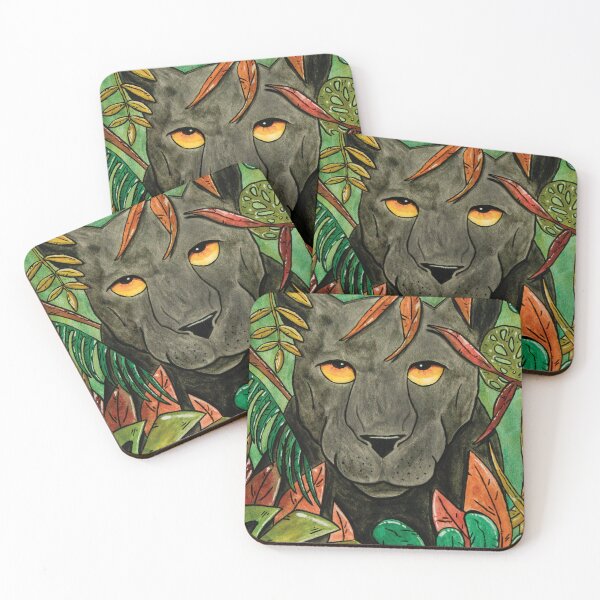 Item preview, Panther in the Jungle - Traditional Watercolor Art designed and sold by New Worlds.