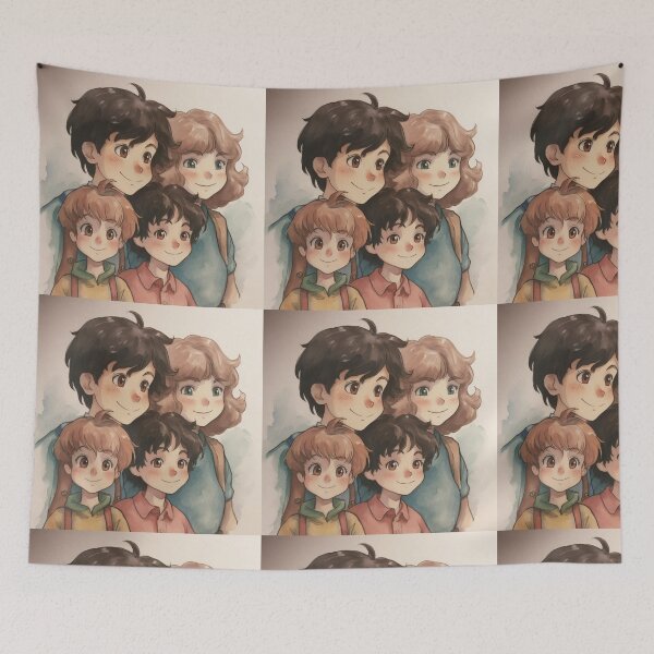 Item preview, Anime Family Portrait designed and sold by Solace Sparkles.