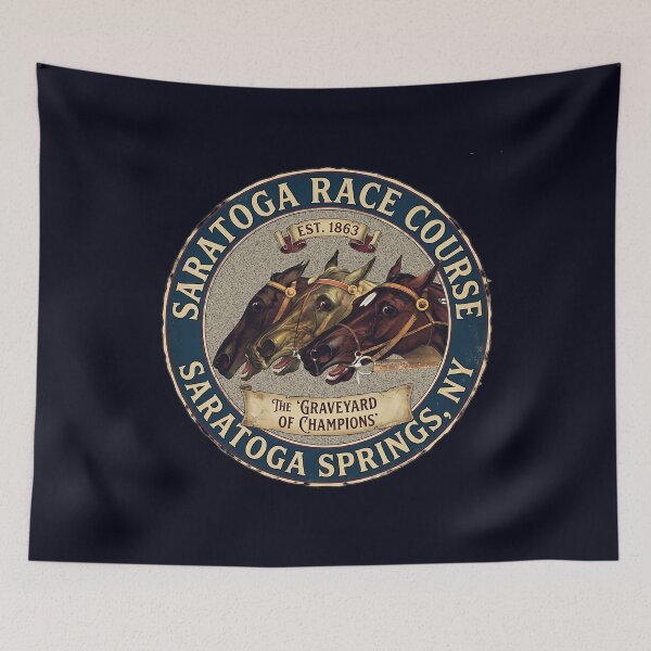 Item preview, Saratoga Race Course The"Graveyard of Champions" Est 1863 horse racing design  designed and sold by Ginny Luttrell.