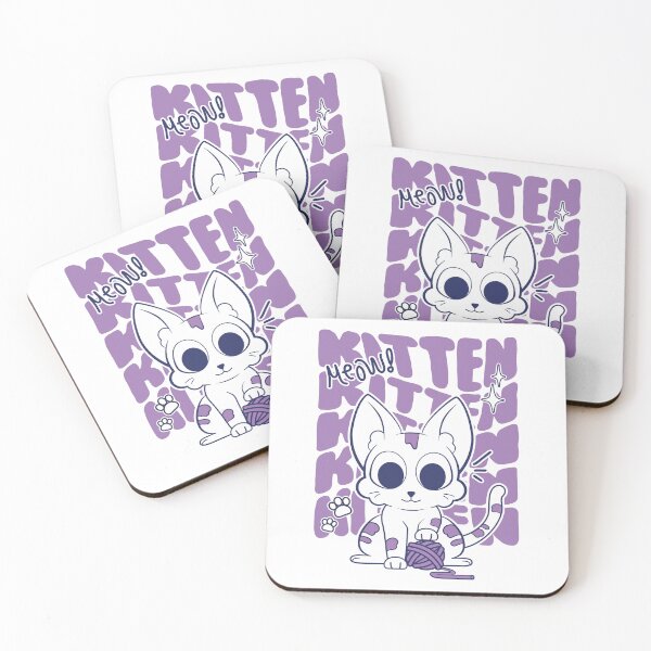 Item preview, Cute Cat - Purple designed and sold by New Worlds.
