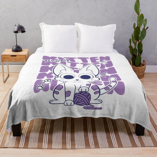Item preview, Cute Cat - Purple designed and sold by New Worlds.