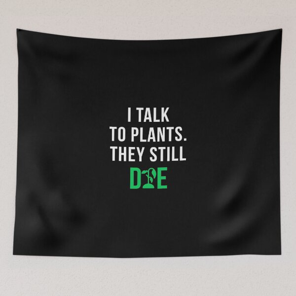 Item preview, I Talk To Plants They Still Die Funny Plant Lover Sticker Dark Humor Plant Parent Gift designed and sold by TongTang.