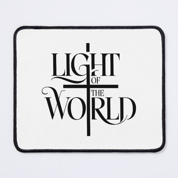 Item preview, Light Of The World Christian Cross Scripture Faith Based Design designed and sold by HahaHandlesHub.