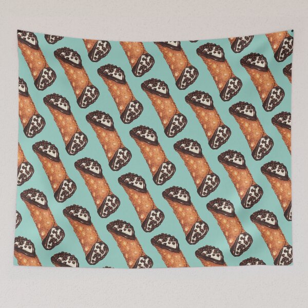 Item preview, Cannoli Pattern - Blue designed and sold by Kelly  Gilleran.