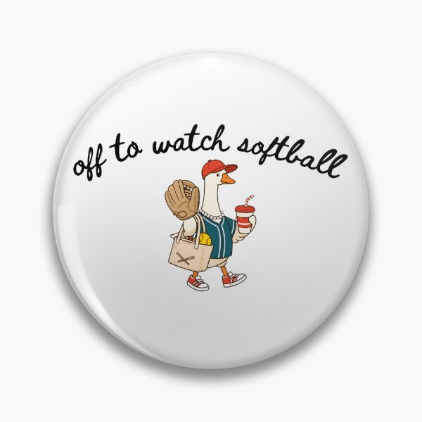 Item preview, Off To Watch Softball Silly Goose designed and sold by Necesario88.
