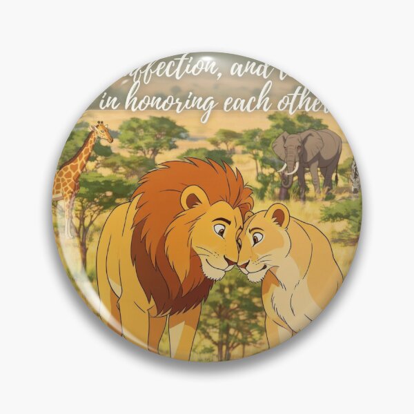 Item preview, Simba and Nala Romans 12:10 designed and sold by LeagueHeavenGG.