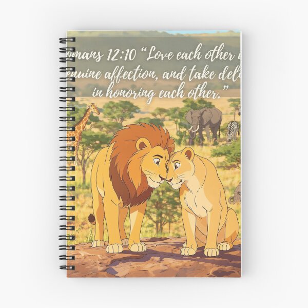 Item preview, Simba and Nala Romans 12:10 designed and sold by LeagueHeavenGG.
