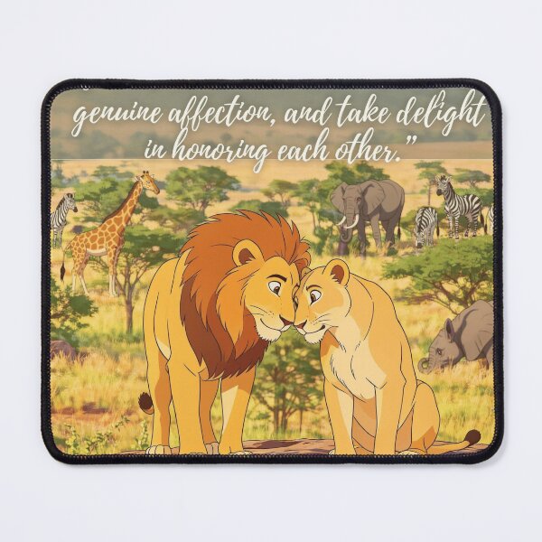 Item preview, Simba and Nala Romans 12:10 designed and sold by LeagueHeavenGG.