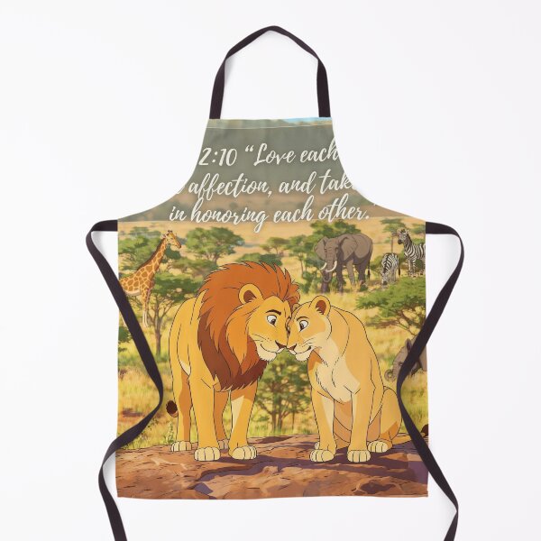 Item preview, Simba and Nala Romans 12:10 designed and sold by LeagueHeavenGG.