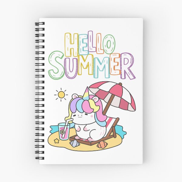 Item preview, Hello Summer Unicorn Beach Drink T-Shirt designed and sold by FestivityFinds.