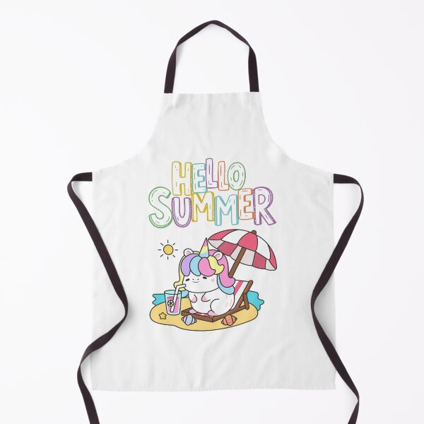 Item preview, Hello Summer Unicorn Beach Drink T-Shirt designed and sold by FestivityFinds.