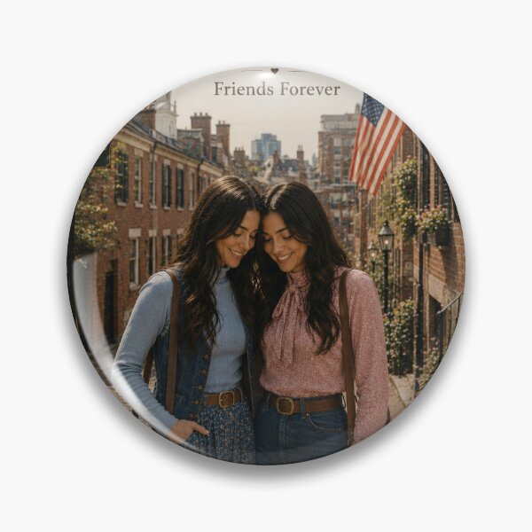 Item preview, Friends Forever – Personalized Friendship Card | Boston Beacon Hill Vintage Style designed and sold by Novel Works Studio.