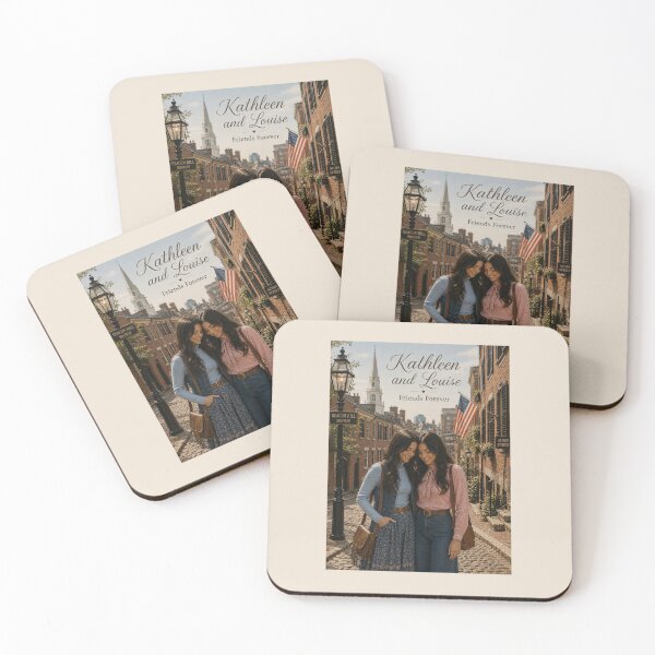 Item preview, Friends Forever – Personalized Friendship Card | Boston Beacon Hill Vintage Style designed and sold by Novel Works Studio.