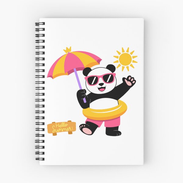 Item preview, Hello Summer Panda Pool Float Beach Kids T-Shirt designed and sold by FestivityFinds.