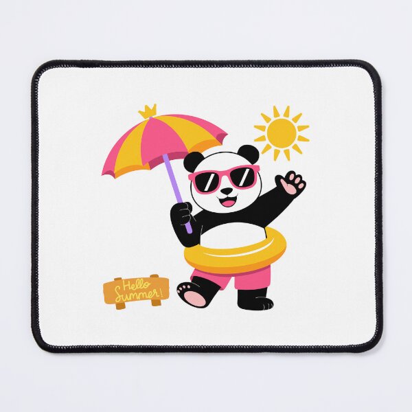 Item preview, Hello Summer Panda Pool Float Beach Kids T-Shirt designed and sold by FestivityFinds.