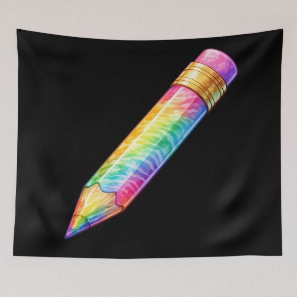 Item preview, Rainbow Tie Dye Colored Pencil designed and sold by jgvisualarts.