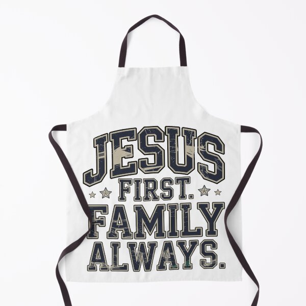 Item preview, Jesus First Family Always Christian Family Faith Vintage Design designed and sold by HahaHandlesHub.