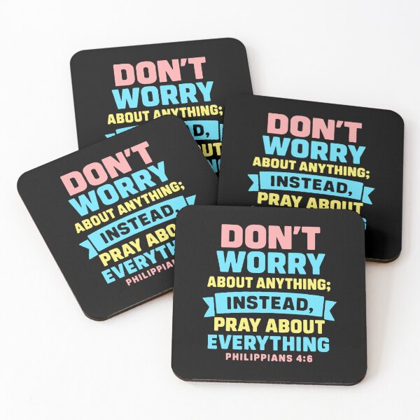 Item preview, Philippians 4:6 Don’t Worry About Anything Pray About Everything designed and sold by plushism.