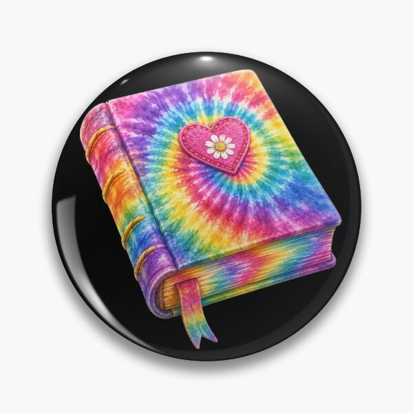 Item preview, Rainbow Tie-Dye Heart Journal designed and sold by jgvisualarts.