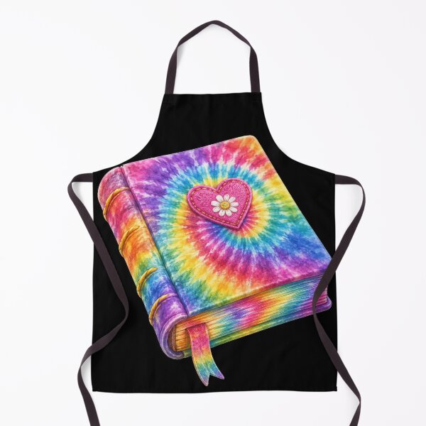 Item preview, Rainbow Tie-Dye Heart Journal designed and sold by jgvisualarts.