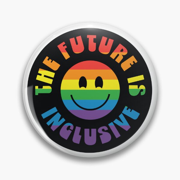Item preview, The Future Is Inclusive Pride Month rainbow LGBTQIA colorful rainbow circle text design designed and sold by Jdawnink.