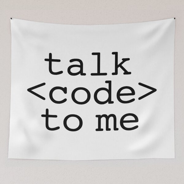 Item preview, Talk CODE to me designed and sold by KeepOnCoding.
