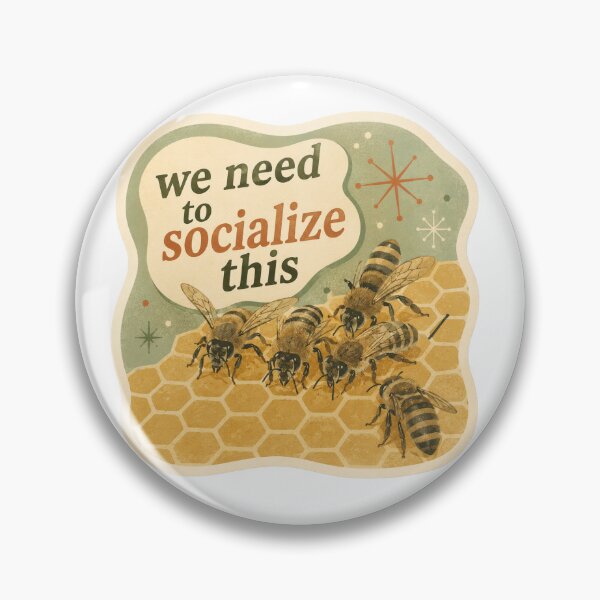 Item preview, we need to socialize this bees designed and sold by Urbantheseus.