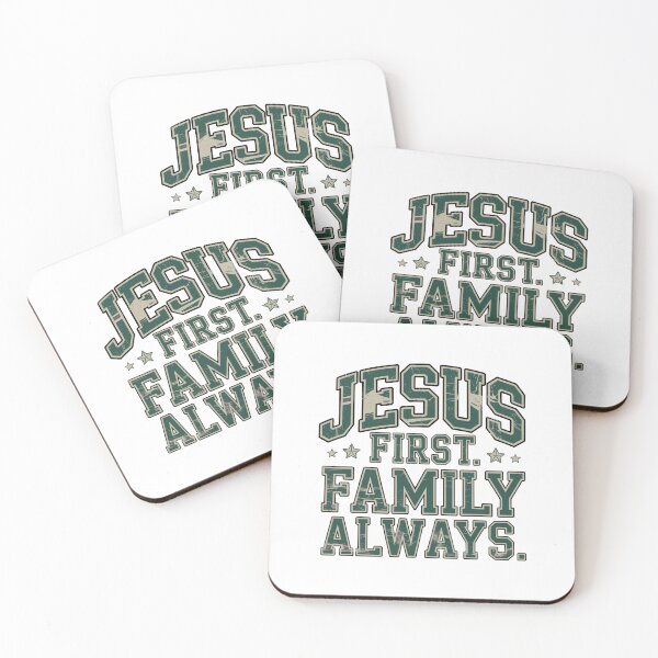 Item preview, Jesus First Always Christian Faith Retro Vintage Religious Design designed and sold by HahaHandlesHub.