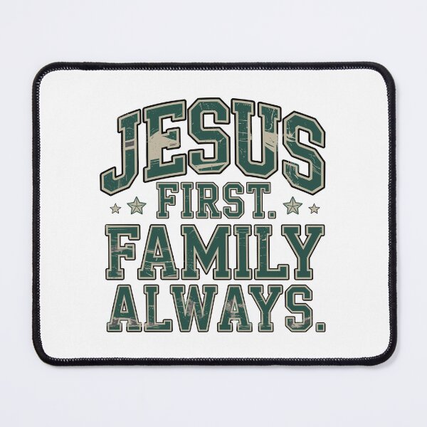 Item preview, Jesus First Always Christian Faith Retro Vintage Religious Design designed and sold by HahaHandlesHub.