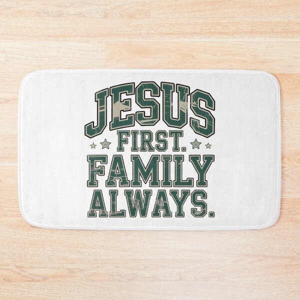 Item preview, Jesus First Always Christian Faith Retro Vintage Religious Design designed and sold by HahaHandlesHub.